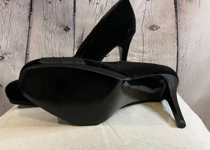Nina || Black Velvet Heels thumbnail 4