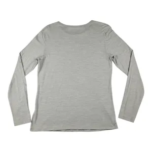 American Giant Women's Top L Large Base Layer Merino Wool Blend Gray Long Sleeve thumbnail 9