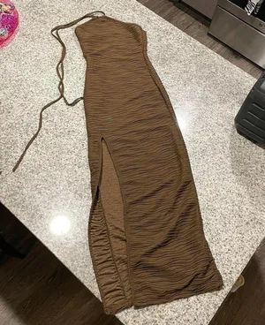 Brown Maxi Dress Size XS thumbnail 2
