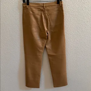 Aritzia Wilfred Melina Vegan Leather Straight Leg Pants Size 4 thumbnail 6