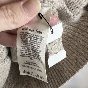 Aritzia Wilfred Free Button Up‎ Grandpa Cardigan Wool Blend Tan Women's Sz 2XS thumbnail 6