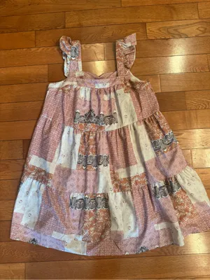Patchwork Boho Sundress – Above Knee, Size Medium thumbnail 2