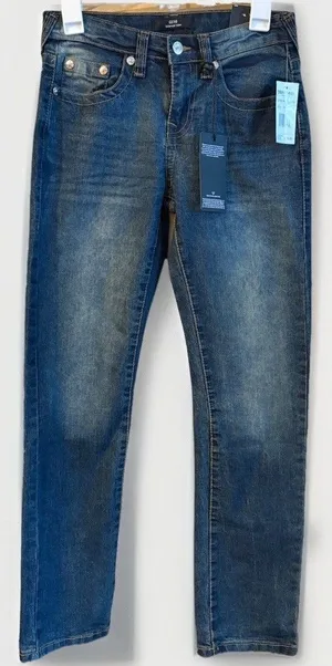 True Religion Junior Geno Slim Fit Straight Jeans, Size 14 thumbnail 1