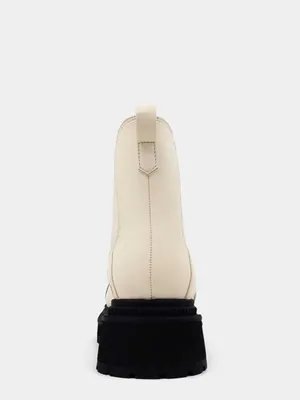 NEW SHUSHOP Zeina Lug Sole Chelsea Boot 10 M, BONE thumbnail 5