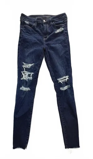 American Eagle Women’s High-Rise Jegging Jeans Size 6 Regular Distressed Stretch thumbnail 1