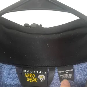 Mountain Hardwear Women's Size‎ Medium Blue Fuzzy Outdoor Full Zip Jacket thumbnail 6