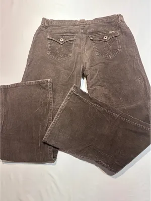 Vintage Brown Corduroy Flared Pants Size 10 – Cozy Retro Vib thumbnail 7
