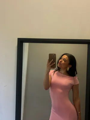 Pink white fox dress thumbnail 3