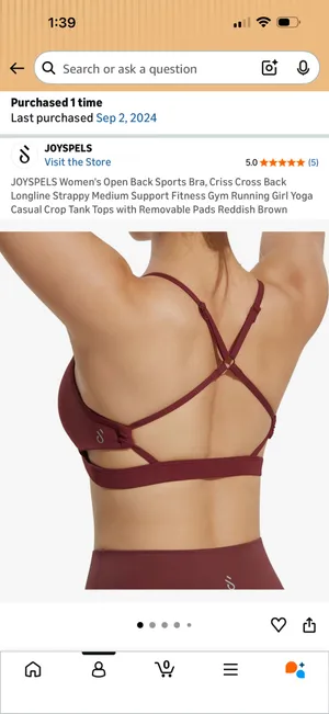 Amazon Joyspels Sports Bra  thumbnail 2