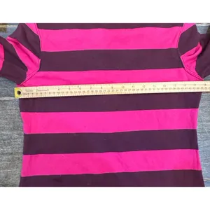 Patagonia Women 3/4 Sleeve Sender Stripe‎ Mini Dress Pink Organic Cotton Medium thumbnail 6