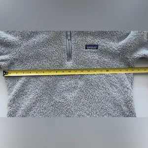 Patagonia Los Gatos Fleece 1/4 Zip jacket long sleeve M light grey thumbnail 6