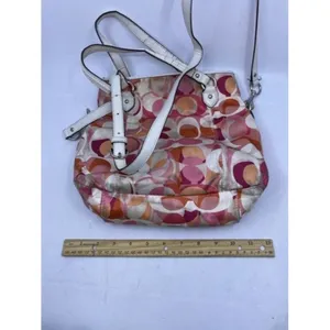 Coach Multi Purpose Pink Fabric Cross Body Bag thumbnail 8