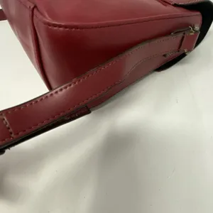 Liz Claiborne Women's Red Leather Purse Shoulder Bag thumbnail 13