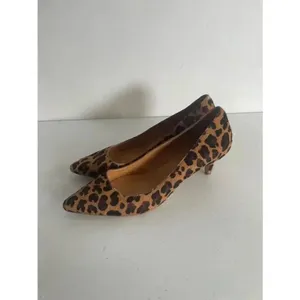 Women's J.Crew‎ Leopard Print Heels Calf fur Size 6.5 GUC! thumbnail 8