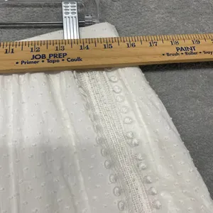 J Crew Skirt Womens 6 White A Line Mini Short Cotton Crochet Lace Side Zip thumbnail 3