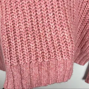 American Eagle Pink Chunky Knit Crop Sweater thumbnail 11