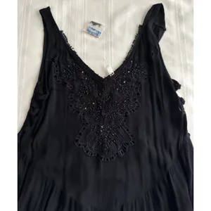 Intimately Free People DelphineEmbellished Slip Dress FlowySequin Black XS NWT thumbnail 13