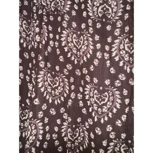 Gianni Bini Silk Boho Skirt Women's 12 Hippie Aztec Raw Hem Lightweight‎ ~Flaw thumbnail 5