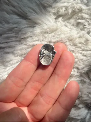 Milor Italy sleeping cat Sterling silver pendant thumbnail 3