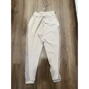 Gymshark Womens Beige Heathered Mesh Panel Joggers‎ GLJG3599 Drawstring Medium thumbnail 2