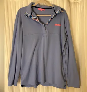 Simply Southern Lavender Floral Pullover - Size Large thumbnail 1