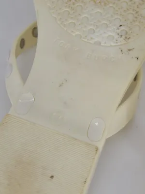 Tory Burch Studded Jelly Flip Flop Sandal Cream White 7 thumbnail 6