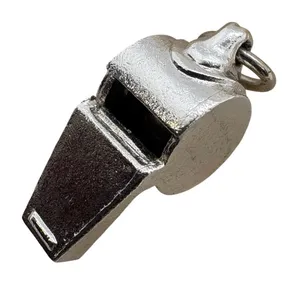Vintage Silver‎ Tone Whistle Charm Pendant Miniature Sports Coach 3.03g SKU 230 thumbnail 1