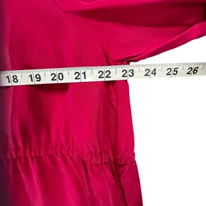 Everlane Tencel Gathered Maxi Dress L Pink Button Modest Oversized Quiet Luxury‎ thumbnail 8