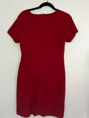 NWOT Old Navy Red Stretchy Short Sleeve Sheath Dress Size L thumbnail 4