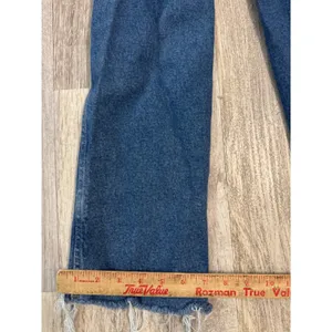 Good‎ American High Rise Straight Leg Blue Jeans Raw Hem Women's Size 2/26 thumbnail 8