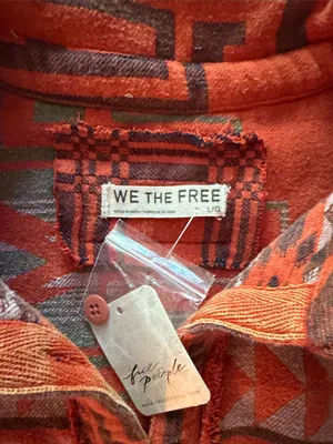 Free People Arizona Sky Pullover Fleece- size Large thumbnail 3