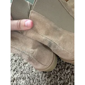 António De Faria Tara Suede Chelsea Ankle Boots Beige Women's US 8 EU 39 thumbnail 5