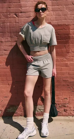 NWT Free People Movement Challenger Set In Heather Grey $128 MSRP New in free people poly bag No refunds or cancellations thumbnail 3