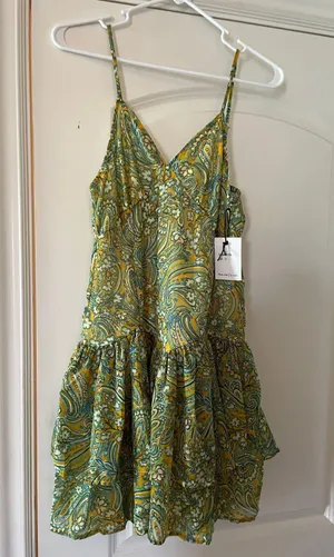 Mini Green Dress thumbnail 1