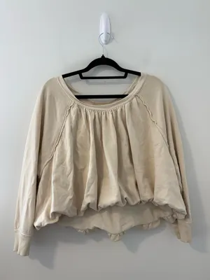 Anthropologie Pilcro Bubble Hem Sweater Medium thumbnail 2