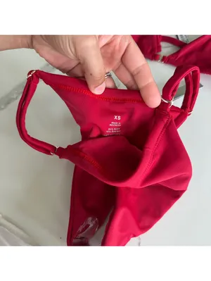 gooseberry intimates so chic bikini Tanga Set Red thumbnail 5