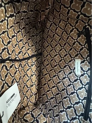 Vera Bradley Quilted Tote Bag with Floral Interior Lining thumbnail 3