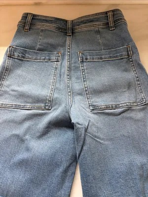 Zara Light Blue Wide-Leg Jeans thumbnail 5