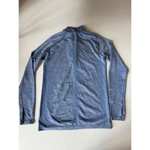 Nike‎ Dri-FIT Running Quarter Zip Performance Athletic Top Heathered Blue M thumbnail 4
