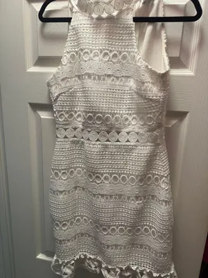 Two Sisters White Lace Dress thumbnail 1
