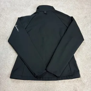 Salomon Softshell Collared Zip Up Black Jacket Outdoor Layer Size M thumbnail 2