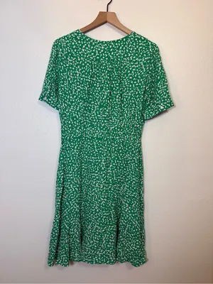 Seraphine Floral Tie Front Dress with ruched sleeves thumbnail 7