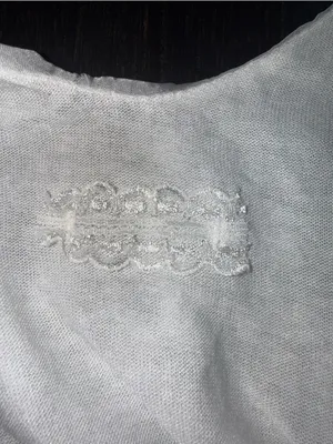 White Flowy Tie Shoulder Tank Sheer Layered Ruffle Hem Silk Blend Cottagecore thumbnail 8