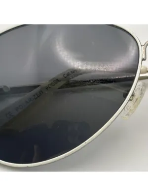 Fossil Kellan Aviator White & Silver Frame Polarized Sunglasses thumbnail 6