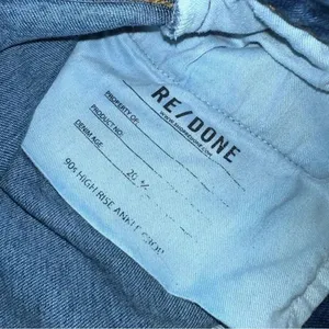 RE/DONE 90’s High Rise Ankle Crop Denim Jeans Button Fly size 28‎ thumbnail 7