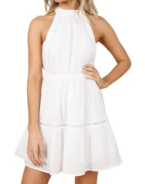 Petal and Pup Raffael High Neck Mini Dress Lace NWT Size Large 100% cotton thumbnail 1