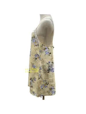 Vintage California Miss Floral Slip Dress With Embroidered Lace Trim Size Large thumbnail 3