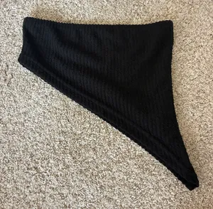 Asymmetrical Edikted Top black thumbnail 1