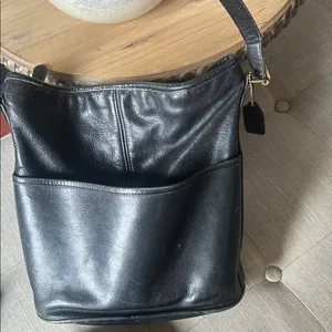 Coach Vintage Black Glove Tanned Leather Bucket Bag No 0660 013 thumbnail 5