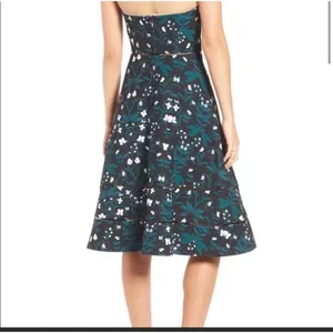 Keepsake Floral Strapless Dress Size L thumbnail 4